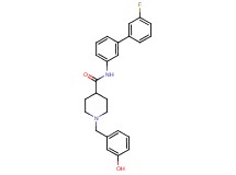 N-(3'-fluoro-3-biphenylyl)-1-(3-hydroxybenzyl)-4-piperidinecarboxamide