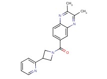 2,3-dimethyl-6-{[3-(2-pyridinyl)-1-azetidinyl]carbonyl}quinoxaline