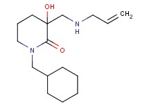 3-[(allylamino)methyl]-1-(cyclohexylmethyl)-3-hydroxy-2-piperidinone