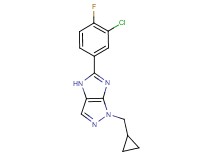 5-(3-chloro-4-fluorophenyl)-1-(cyclopropylmethyl)-1,4-dihydroimidazo[4,5-c]pyrazole