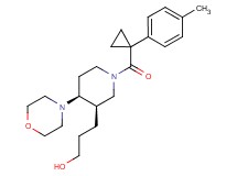 3-((3R*,4S*)-1-{[1-(4-methylphenyl)cyclopropyl]carbonyl}-4-morpholin-4-ylpiperidin-3-yl)propan-1-ol