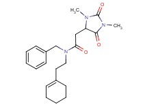 N-benzyl-N-(2-cyclohex-1-en-1-ylethyl)-2-(1,3-dimethyl-2,5-dioxoimidazolidin-4-yl)acetamide