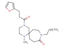 9-allyl-4-[3-(2-furyl)propanoyl]-1-methyl-1,4,9-triazaspiro[5.6]dodecan-10-one