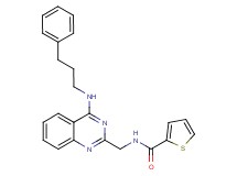 N-({4-[(3-phenylpropyl)amino]-2-quinazolinyl}methyl)-2-thiophenecarboxamide