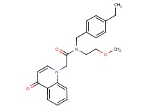 N-(4-ethylbenzyl)-N-(2-methoxyethyl)-2-(4-oxoquinolin-1(4H)-yl)acetamide