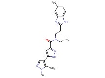 N-ethyl-1',5'-dimethyl-N-[2-(5-methyl-1H-benzimidazol-2-yl)ethyl]-1'H,2H-3,4'-bipyrazole-5-carboxamide