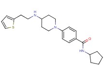 N-cyclopentyl-4-(4-{[2-(2-thienyl)ethyl]amino}-1-piperidinyl)benzamide