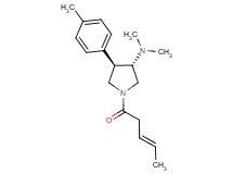 (3S*,4R*)-N,N-dimethyl-4-(4-methylphenyl)-1-[(3E)-pent-3-enoyl]pyrrolidin-3-amine