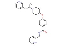 4-({1-[1-methyl-2-(3-pyridinyl)ethyl]-4-piperidinyl}oxy)-N-(2-pyridinylmethyl)benzamide