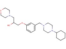 1-{3-[(4-cyclohexyl-1-piperazinyl)methyl]phenoxy}-3-(4-morpholinyl)-2-propanol