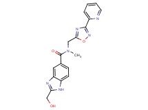 2-(hydroxymethyl)-N-methyl-N-{[3-(2-pyridinyl)-1,2,4-oxadiazol-5-yl]methyl}-1H-benzimidazole-5-carboxamide