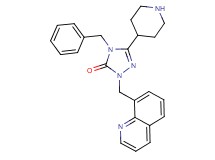 4-benzyl-5-(4-piperidinyl)-2-(8-quinolinylmethyl)-2,4-dihydro-3H-1,2,4-triazol-3-one dihydrochloride