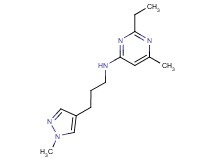 2-ethyl-6-methyl-N-[3-(1-methyl-1H-pyrazol-4-yl)propyl]pyrimidin-4-amine
