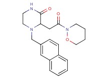 4-(2-naphthylmethyl)-3-[2-(1,2-oxazinan-2-yl)-2-oxoethyl]-2-piperazinone