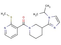 3-{[3-(1-isopropyl-1H-imidazol-2-yl)-1-piperidinyl]carbonyl}-2-(methylthio)pyridine