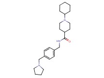 1-cyclohexyl-N-[4-(1-pyrrolidinylmethyl)benzyl]-4-piperidinecarboxamide