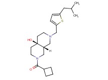 (4aR*,8aR*)-2-(cyclobutylcarbonyl)-7-[(5-isobutyl-2-thienyl)methyl]octahydro-2,7-naphthyridin-4a(2H)-ol