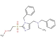 N-benzyl-N-({1-benzyl-2-[(2-methoxyethyl)sulfonyl]-1H-imidazol-5-yl}methyl)ethanamine