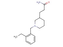 3-[1-(2-ethylbenzyl)-3-piperidinyl]propanamide