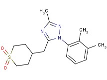 1-(2,3-dimethylphenyl)-5-[(1,1-dioxidotetrahydro-2H-thiopyran-4-yl)methyl]-3-methyl-1H-1,2,4-triazole