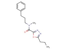 N-methyl-N-(3-phenylpropyl)-5-propyl-1,3,4-oxadiazole-2-carboxamide