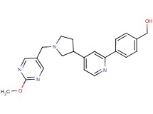 [4-(4-{1-[(2-methoxypyrimidin-5-yl)methyl]pyrrolidin-3-yl}pyridin-2-yl)phenyl]methanol