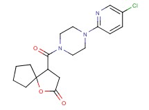 4-{[4-(5-chloro-2-pyridinyl)-1-piperazinyl]carbonyl}-1-oxaspiro[4.4]nonan-2-one