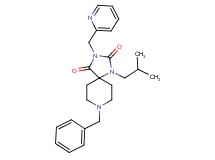 8-benzyl-1-isobutyl-3-(2-pyridinylmethyl)-1,3,8-triazaspiro[4.5]decane-2,4-dione