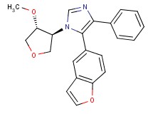 5-(1-benzofuran-5-yl)-1-[(3S*,4R*)-4-methoxytetrahydrofuran-3-yl]-4-phenyl-1H-imidazole