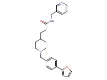 3-{1-[4-(2-furyl)benzyl]-4-piperidinyl}-N-(3-pyridinylmethyl)propanamide