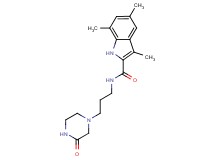 3,5,7-trimethyl-N-[3-(3-oxo-1-piperazinyl)propyl]-1H-indole-2-carboxamide