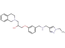 1-(3,4-dihydro-2(1H)-isoquinolinyl)-3-[3-({[(1-ethyl-1H-pyrazol-4-yl)methyl]amino}methyl)phenoxy]-2-propanol