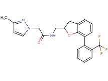 2-(3-methyl-1H-pyrazol-1-yl)-N-({7-[2-(trifluoromethyl)phenyl]-2,3-dihydro-1-benzofuran-2-yl}methyl)acetamide