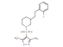 1-[(3,5-dimethyl-4-isoxazolyl)sulfonyl]-3-[2-(2-fluorophenyl)ethyl]piperidine