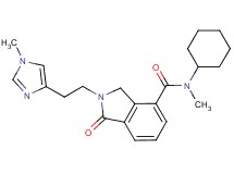 N-cyclohexyl-N-methyl-2-[2-(1-methyl-1H-imidazol-4-yl)ethyl]-1-oxoisoindoline-4-carboxamide