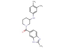 N-(3,4-dimethylphenyl)-1-[(2-methyl-1H-benzimidazol-6-yl)carbonyl]-3-piperidinamine