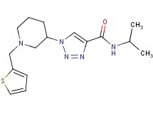N-isopropyl-1-[1-(2-thienylmethyl)-3-piperidinyl]-1H-1,2,3-triazole-4-carboxamide