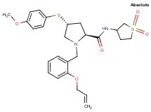 (4R)-1-[2-(allyloxy)benzyl]-N-(1,1-dioxidotetrahydro-3-thienyl)-4-[(4-methoxyphenyl)thio]-L-prolinamide