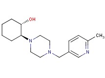 rel-(1S,2S)-2-{4-[(6-methyl-3-pyridinyl)methyl]-1-piperazinyl}cyclohexanol bis(trifluoroacetate) (salt)