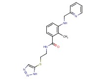 2-methyl-3-[(pyridin-2-ylmethyl)amino]-N-[2-(1H-1,2,3-triazol-5-ylthio)ethyl]benzamide