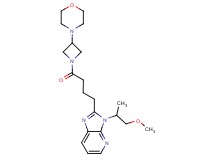 3-(2-methoxy-1-methylethyl)-2-[4-(3-morpholin-4-ylazetidin-1-yl)-4-oxobutyl]-3H-imidazo[4,5-b]pyridine