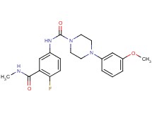 N-{4-fluoro-3-[(methylamino)carbonyl]phenyl}-4-(3-methoxyphenyl)piperazine-1-carboxamide