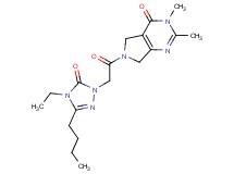6-[(3-butyl-4-ethyl-5-oxo-4,5-dihydro-1H-1,2,4-triazol-1-yl)acetyl]-2,3-dimethyl-3,5,6,7-tetrahydro-4H-pyrrolo[3,4-d]pyrimidin-4-one