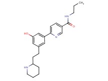 6-[3-hydroxy-5-(2-piperidin-2-ylethyl)phenyl]-N-propylnicotinamide