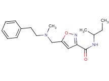 N-(sec-butyl)-5-{[methyl(2-phenylethyl)amino]methyl}isoxazole-3-carboxamide