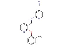 2-({[2-(2-methylphenoxy)pyridin-3-yl]methyl}amino)isonicotinonitrile