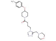 4-[(1-{4-[4-(4-methylphenoxy)-1-piperidinyl]-4-oxobutyl}-1H-tetrazol-5-yl)methyl]morpholine