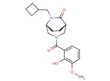 (1S*,5R*)-6-(cyclobutylmethyl)-3-(2-hydroxy-3-methoxybenzoyl)-3,6-diazabicyclo[3.2.2]nonan-7-one