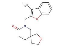 7-[(3-methyl-1-benzofuran-2-yl)methyl]-2-oxa-7-azaspiro[4.5]decan-8-one