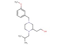 2-[1-isobutyl-4-(3-methoxybenzyl)-2-piperazinyl]ethanol